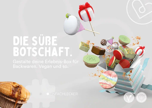Brand Story "Die süße Botschaft" mit vielen Produkten von BäckerBox